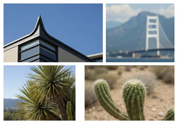 Diverse visual clues from a photo indicating location.