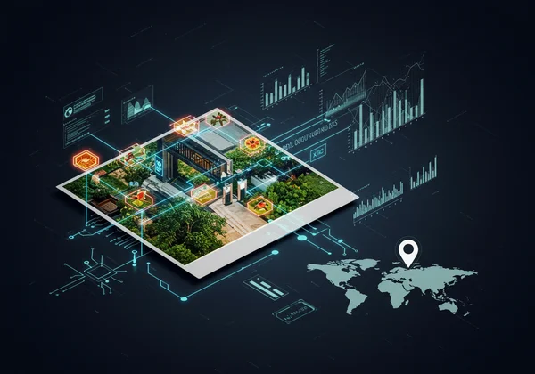 AI analyzing an image, architectural and environmental clues