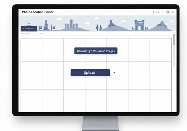 User uploading high-res images for geolocation