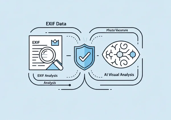 Workflow combining EXIF and AI for photo verification