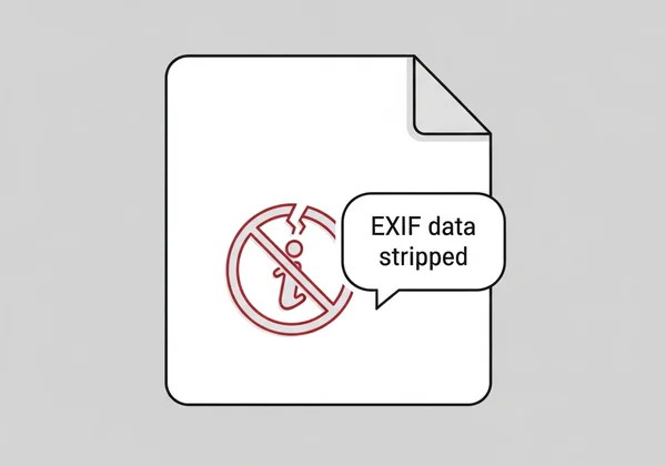 Image with stripped metadata, missing info